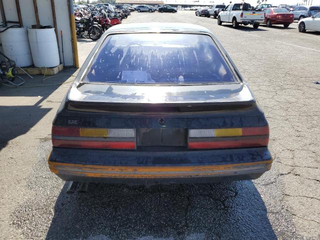 1FABP28M7EF147207 - 1984 FORD MUSTANG L BLACK photo 6