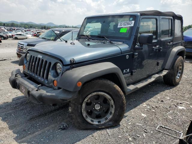 1J4GA39157L138645 - 2007 JEEP WRANGLER X BLUE photo 1