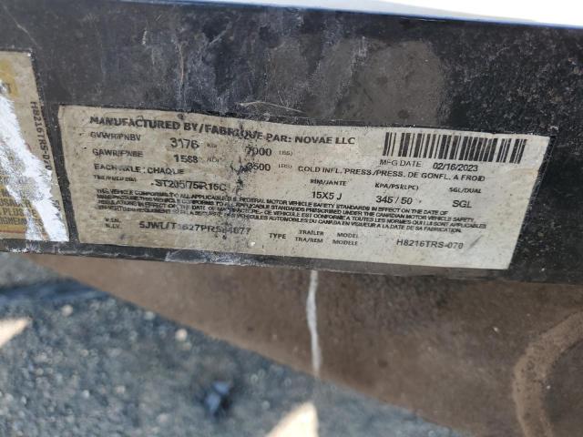 5JWUT1627PR584677 - 2023 UTILITY TRAILER Schwarz Foto 10