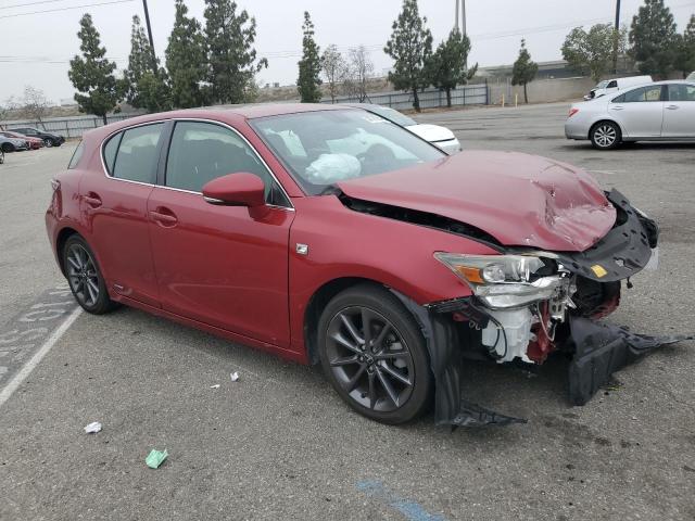 JTHKD5BHXD2131099 - 2013 LEXUS CT 200 BURGUNDY photo 4