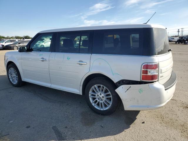 2FMGK5C84FBA08581 - 2015 FORD FLEX SEL WHITE photo 2