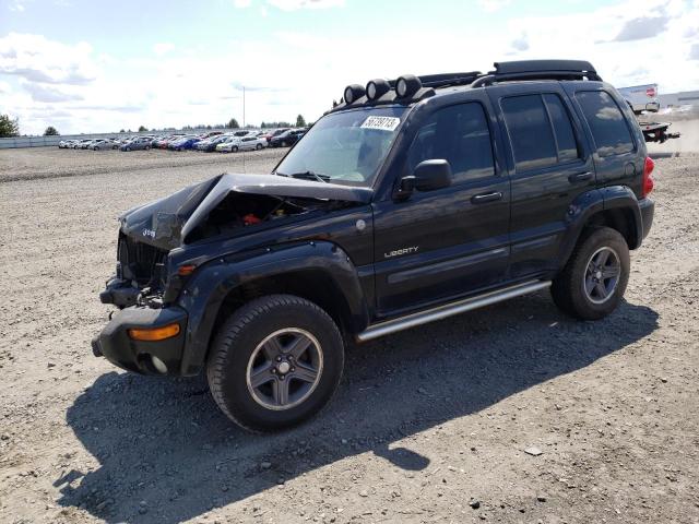 1J4GL38K44W232465 - 2004 JEEP LIBERTY RENEGADE BLACK photo 1