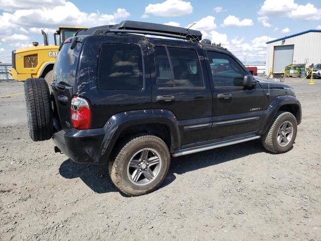 1J4GL38K44W232465 - 2004 JEEP LIBERTY RENEGADE BLACK photo 3