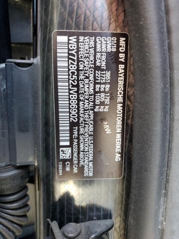 WBY7Z8C52JVB86902 - 2018 BMW I3 S REX BLACK photo 13