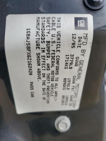 1G8AJ58FX6Z162420 - 2006 SATURN ION LEVEL 2 BLUE photo 12