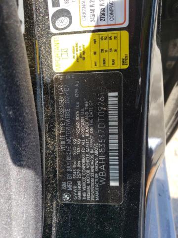 WBAHL83547DT09261 - 2007 BMW 7 SERIES I BLACK photo 13