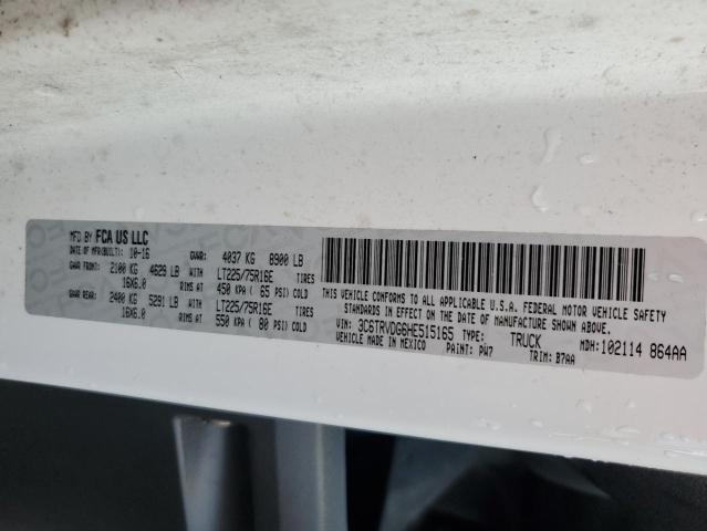 3C6TRVDG6HE515165 - 2017 RAM PROMASTER 2500 HIGH WHITE photo 13