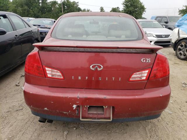 JNKCV51E43M312551 - 2003 INFINITI G35 BURGUNDY photo 6