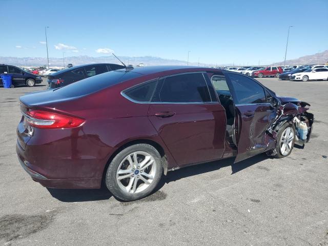 3FA6P0H75JR182390 - 2018 FORD FUSION SE 红色 照片 3