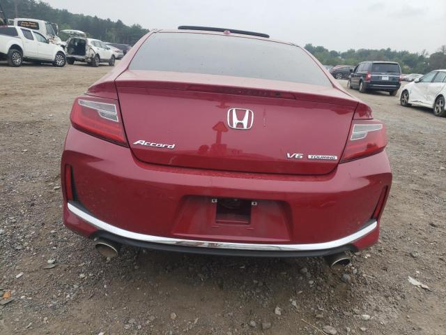 1HGCT2B05HA004095 - 2017 HONDA ACCORD TOURING RED photo 6