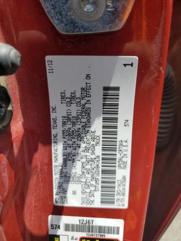 5TFUM5F16DX041636 - 2013 TOYOTA TUNDRA DOUBLE CAB SR5 RED photo 12