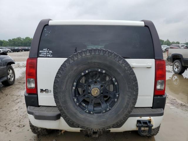 5GTDN136568281966 - 2006 HUMMER H3 WHITE photo 6