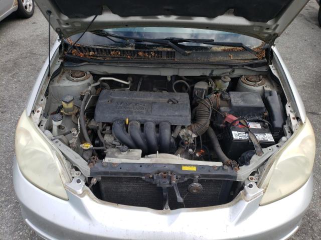 2T1KR32E23C062146 - 2003 TOYOTA COROLLA MA XR SILVER photo 11