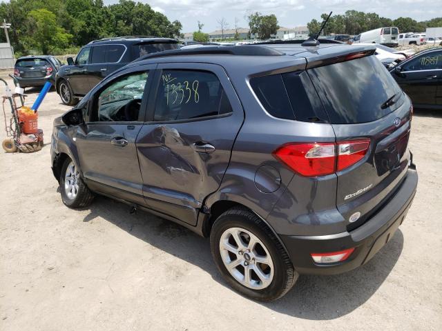 MAJ6S3GL6MC437209 - 2021 FORD ECOSPORT SE GRAY photo 2