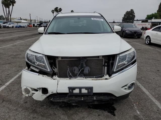 5N1AR2MN1EC617792 - 2014 NISSAN PATHFINDER S WHITE photo 5