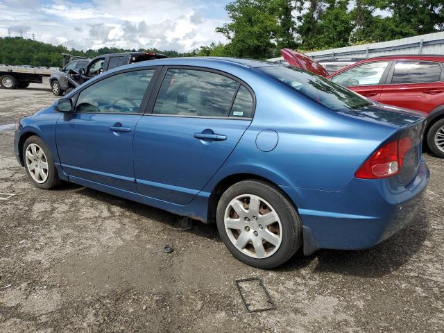 1HGFA16516L058949 - 2006 HONDA CIVIC LX BLUE photo 2