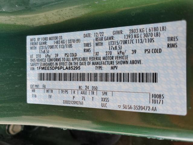 1FMEE5DP6PLA85295 - 2023 FORD BRONCO BASE GREEN photo 14