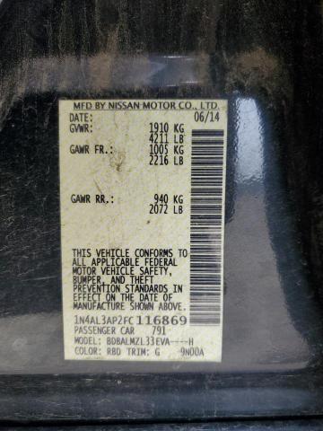 1N4AL3AP2FC116869 - 2015 NISSAN ALTIMA 2.5 თეთრი ფოტო 12