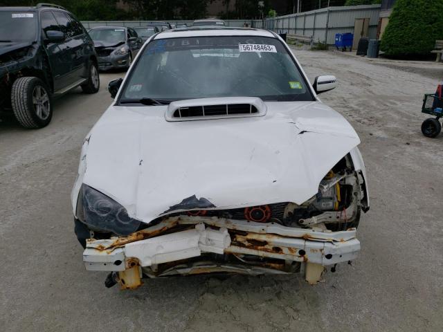 JF1GD29625G502079 - 2005 SUBARU IMPREZA WRX WHITE photo 5