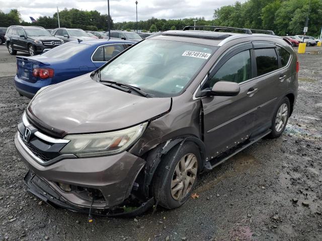 2HKRM4H75FH645517 - 2015 HONDA CR-V EXL GRAY photo 1