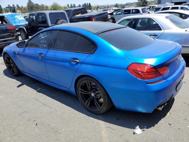 WBS6C9C57ED467275 - 2014 BMW M6 GRAN COUPE BLUE photo 2