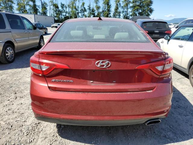 5NPE24AF8FH038646 - 2015 HYUNDAI SONATA SE RED photo 6