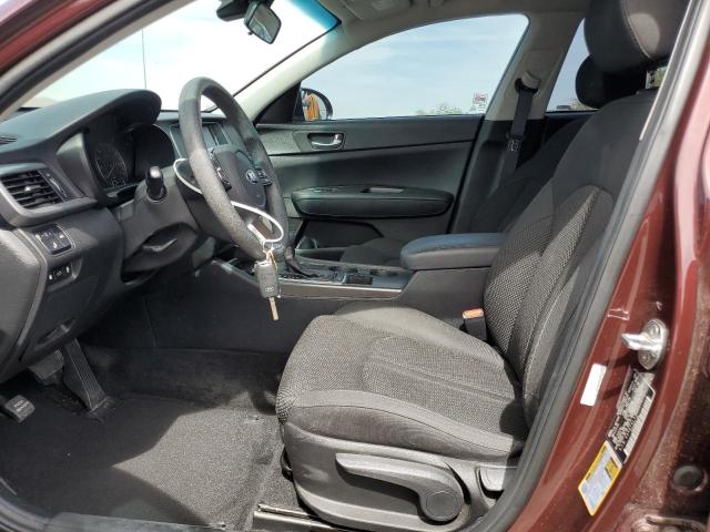 5XXGT4L38KG376790 - 2019 KIA OPTIMA LX 栗色 照片 7