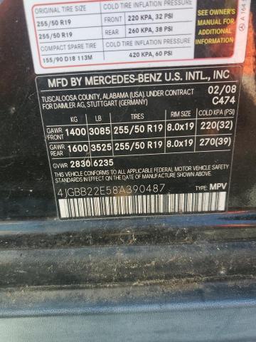 4JGBB22E58A390487 - 2008 MERCEDES-BENZ ML 320 CDI BLACK photo 13