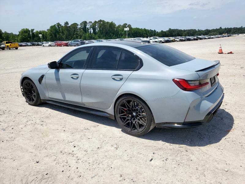 WBS33AY04RFT55173 - 2024 BMW M3 COMPETITION GRAY photo 2