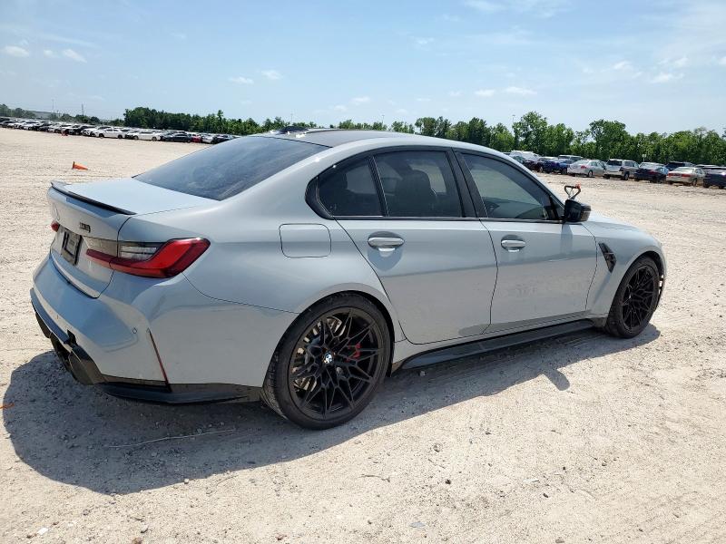WBS33AY04RFT55173 - 2024 BMW M3 COMPETITION GRAY photo 3