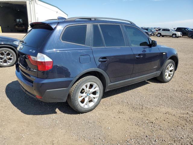 WBXPC93449WJ24536 - 2009 BMW X3 XDRIVE30I BLUE photo 3