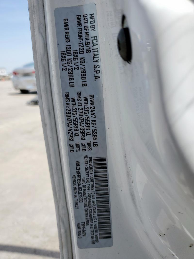 ZFBERFBB4J6L82550 - 2018 RAM PROMASTER SLT WHITE photo 13