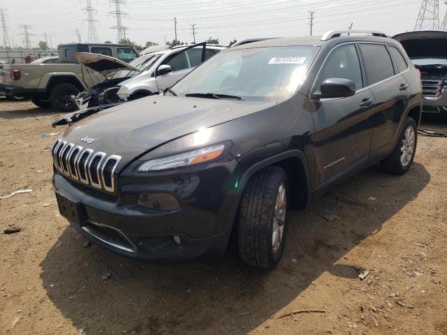 1C4PJMDSXFW717669 - 2015 JEEP CHEROKEE LIMITED BLACK photo 1