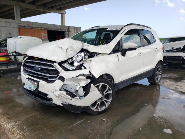 MAJ3P1TE5JC239586 - 2018 FORD ECOSPORT SE WHITE photo 1