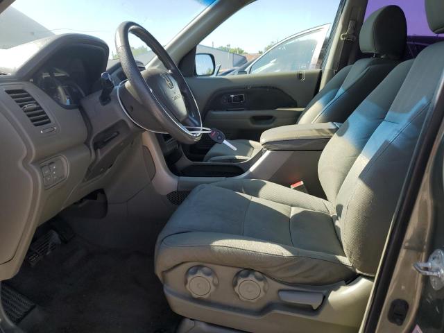 5FNYF18187B031156 - 2007 HONDA PILOT LX GRAY photo 7