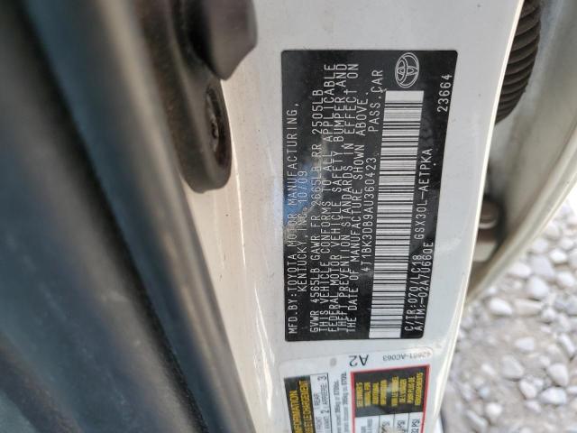 4T1BK3DB9AU360423 - 2010 TOYOTA AVALON XL SILVER photo 12