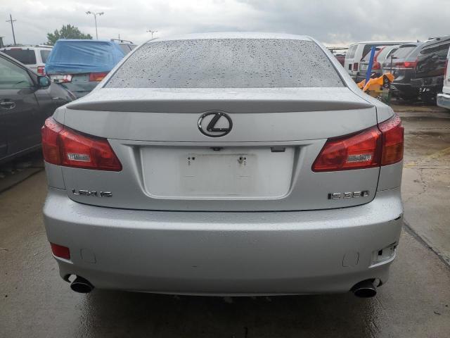 JTHBE262565009351 - 2006 LEXUS IS 350 SILVER photo 6