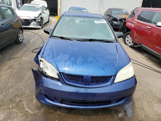 1HGEM22134L061134 - 2004 HONDA CIVIC DX VP Mavi foto 5