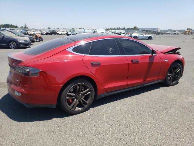 5YJSA1H11EFP49486 - 2014 TESLA MODEL S Qırmızı foto 3