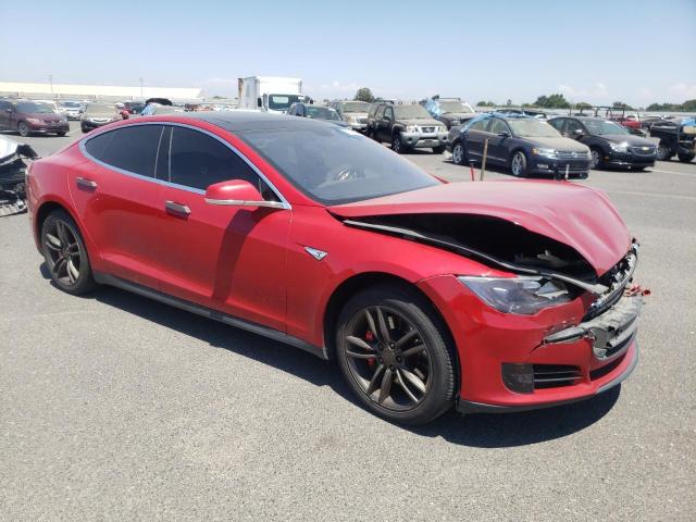 5YJSA1H11EFP49486 - 2014 TESLA MODEL S Qırmızı foto 4