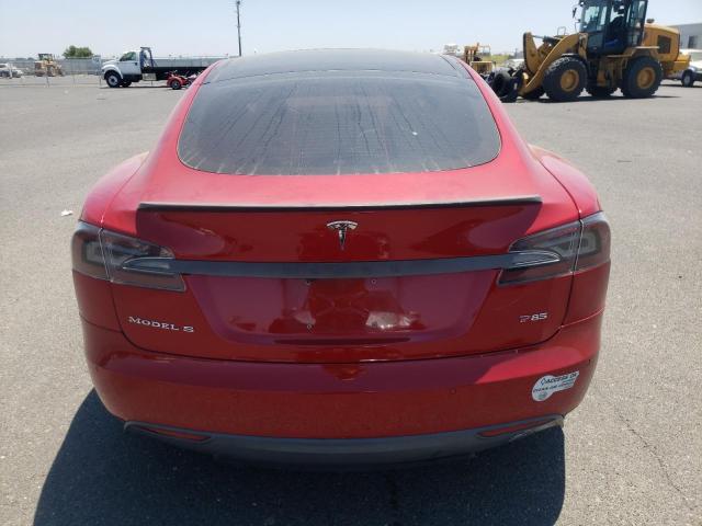 5YJSA1H11EFP49486 - 2014 TESLA MODEL S Qırmızı foto 6