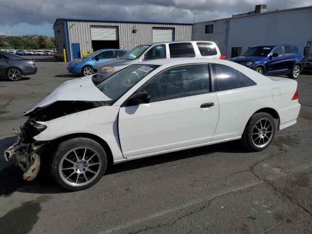 1HGEM22115L025606 - 2005 HONDA CIVIC DX VP WHITE photo 1