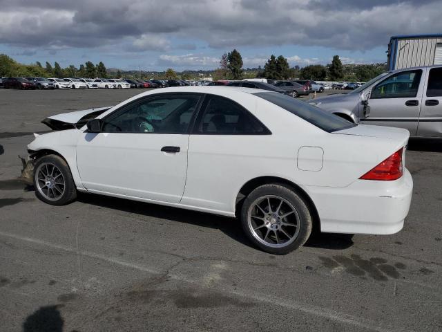 1HGEM22115L025606 - 2005 HONDA CIVIC DX VP WHITE photo 2