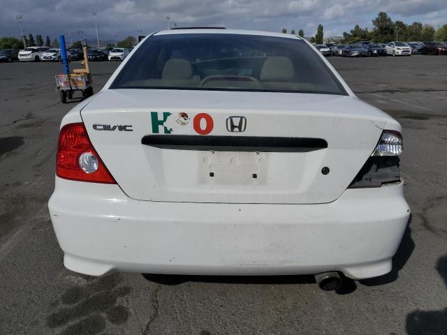 1HGEM22115L025606 - 2005 HONDA CIVIC DX VP WHITE photo 6