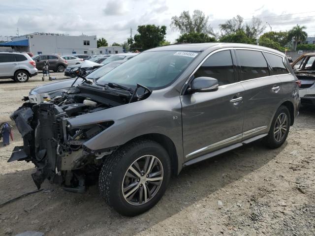 5N1DL0MN8KC550963 - 2019 INFINITI QX60 LUXE GRAY photo 1