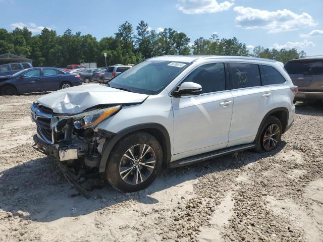 5TDKKRFHXGS135336 - 2016 TOYOTA HIGHLANDER XLE WHITE photo 1