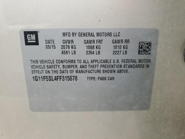 1G11F5SL4FF315678 - 2015 CHEVROLET MALIBU LTZ GOLD photo 13