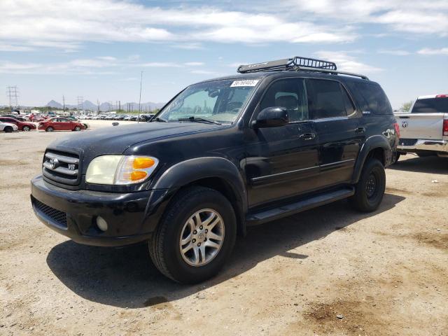 5TDZT38A43S175849 - 2003 TOYOTA SEQUOIA LIMITED BLACK photo 1