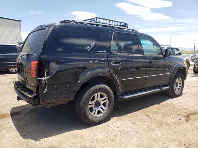 5TDZT38A43S175849 - 2003 TOYOTA SEQUOIA LIMITED BLACK photo 3