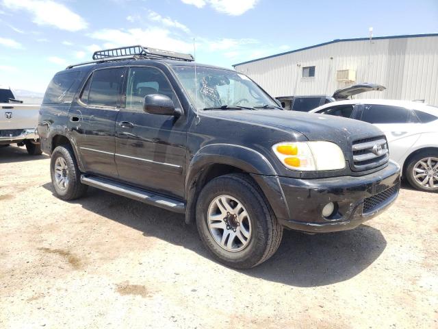 5TDZT38A43S175849 - 2003 TOYOTA SEQUOIA LIMITED BLACK photo 4